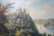 Gemälde ''Landschaft mit Burg''