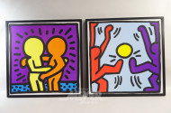 2 Drucke nach Keith Haring