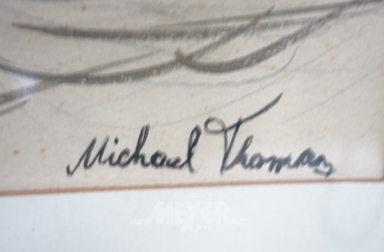 Aquarell ''Strassenszene''