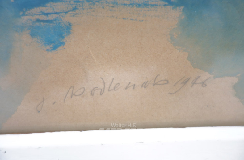 Aquarell ''Dorfansicht''