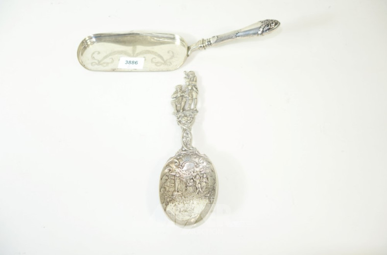 Tortenheber und 1 gr. Probierlöffel,