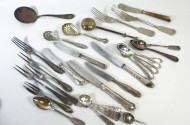 Posten versch. Besteckteile, versilbert