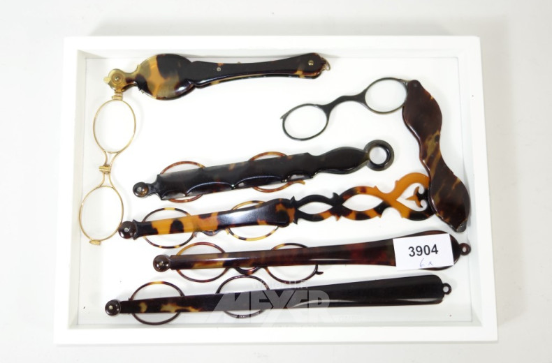 6 gr. Longnonetten-Stilbrillen