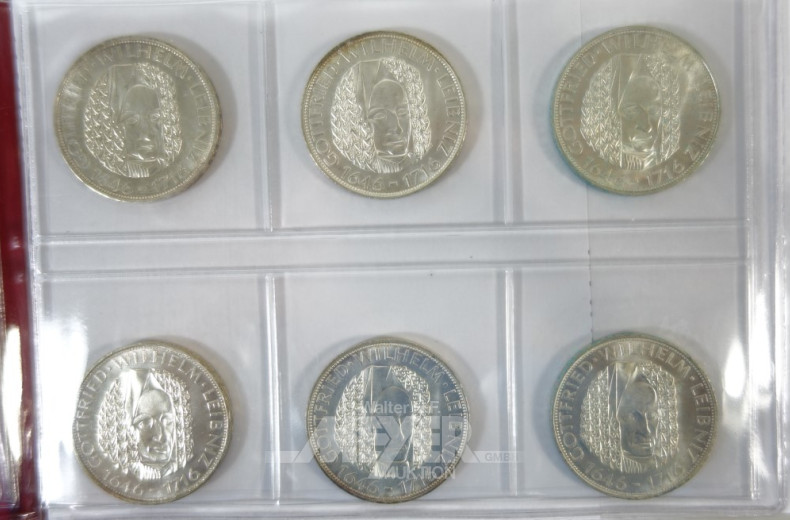 kl. Album mit 31 5DM-Gedenk-Münzen: