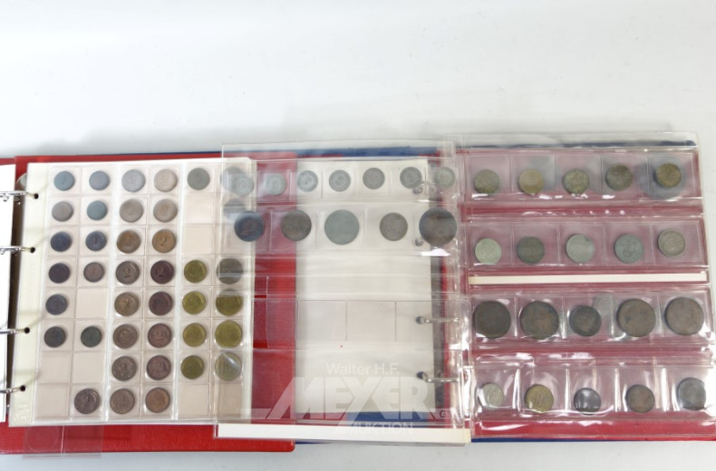 2 Münzalben mit Klein-Kursmünzen: