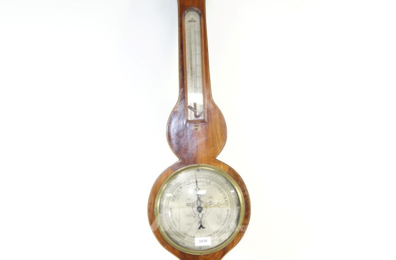 Wetterstation, Mahagoni, beschädigt