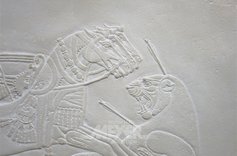 gr. Gips-Wandplakette, Nachguss,