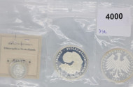 3 Silber Gedenkmünzen