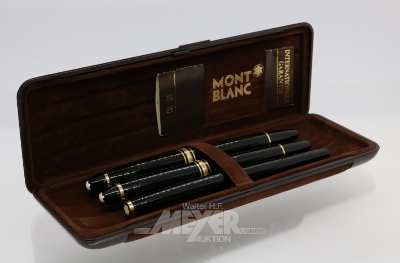 3 Füllfederhalter, ''MONTBLANC''
