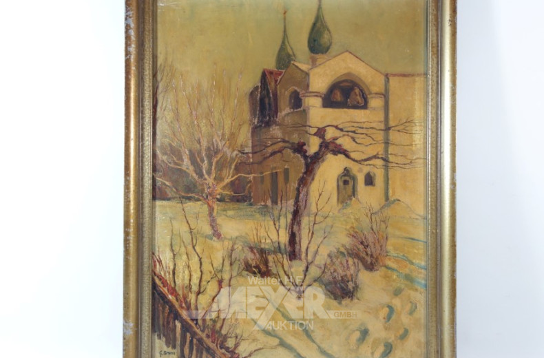 Gemälde ''Kirchenansicht''