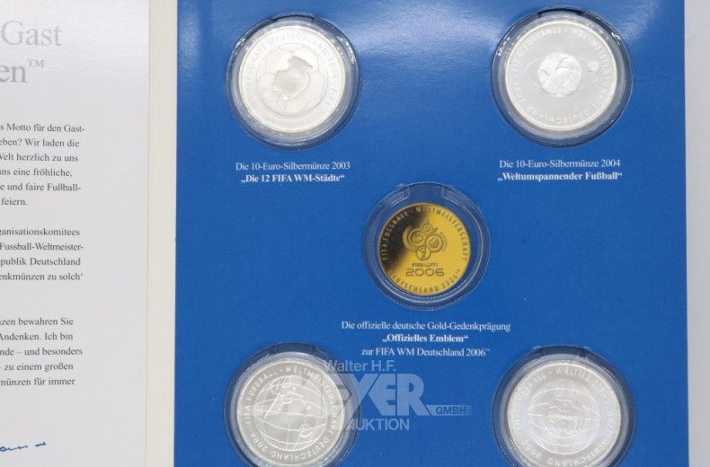 kl. Posten versch. Andenken-Münzen: