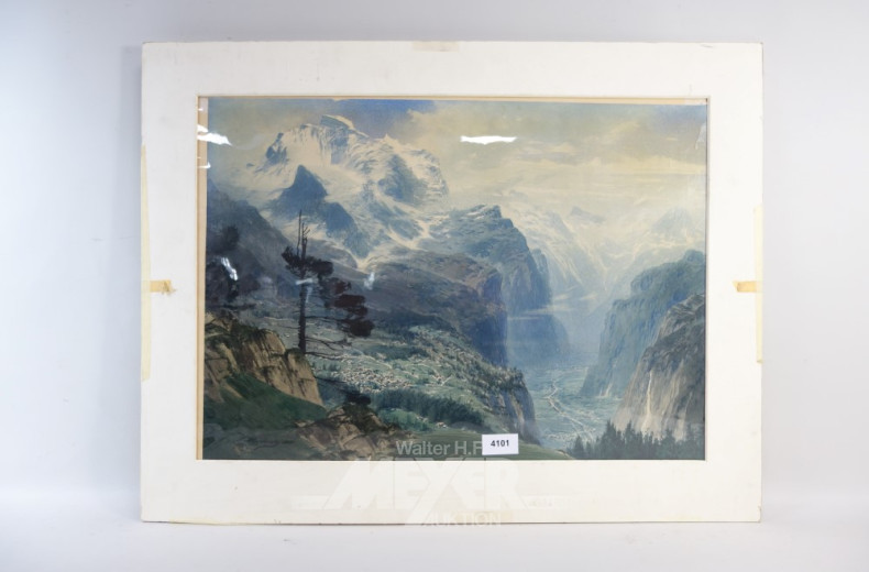 Aquarell ''Gebirge''