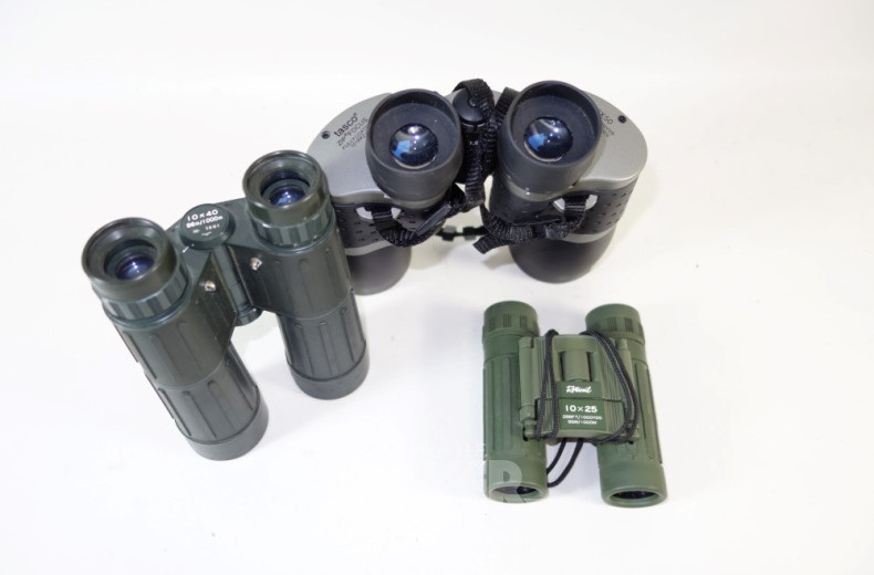 3 versch. Ferngläser, TASCO 20x50,