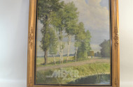 Gemälde ''Birken am See''