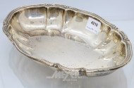 ovale Brot-Gebäckschale, 830er Silber,