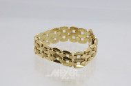 breites Gliederarmband, 585er GG,