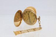 Sprungdeckel-Taschenuhr, 585er GG,