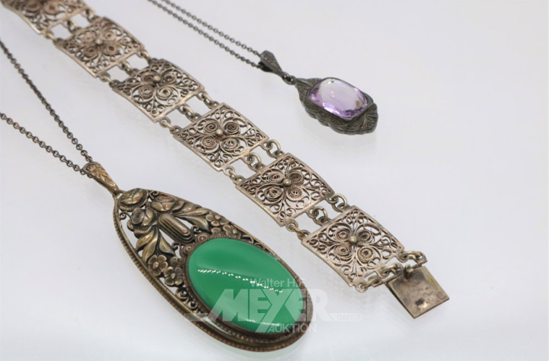 kl. Posten Silberschmuck: