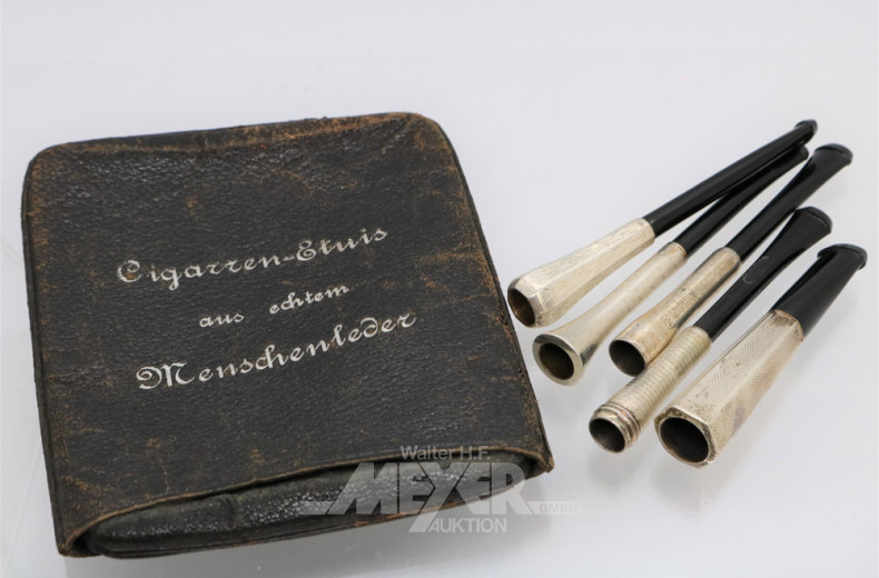 5 verschiedene Zigarettenspitzen,