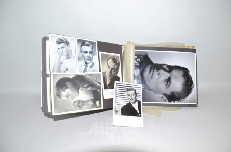 Album mit div. Autogrammkarten und Fotos