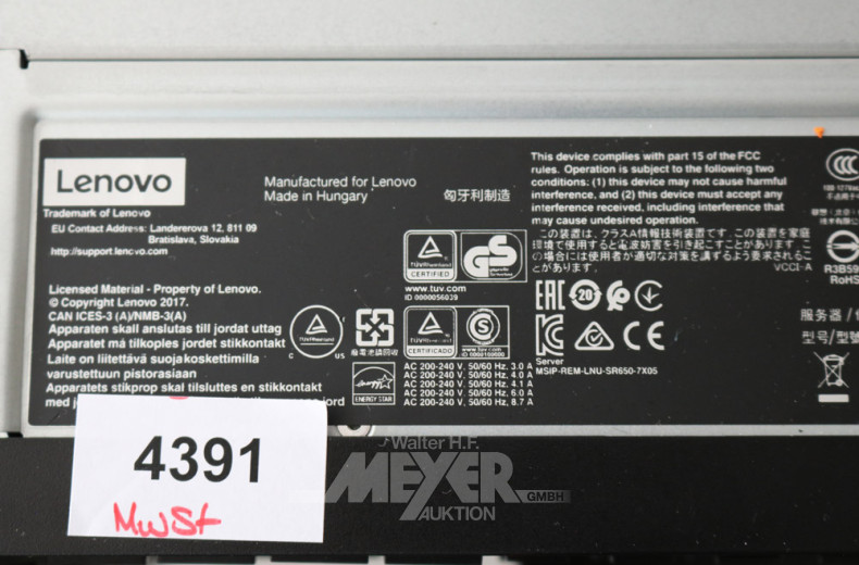 Posten Servertechnik bestehend aus: