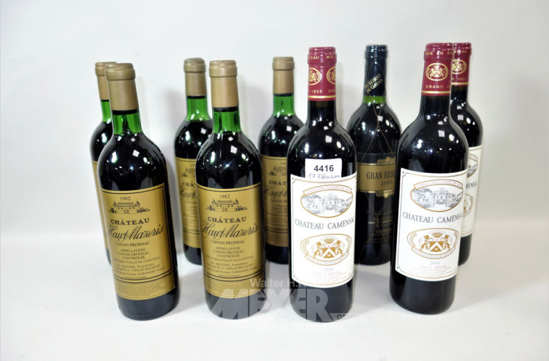 17 Flaschen Rot / Weißwein