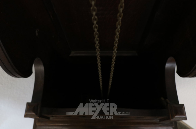 Jugendstil-Standuhr, Eiche, um 1910/20,