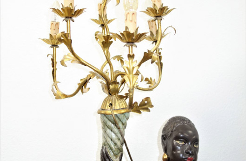 Stehlampe figürlich, 7-flammig,