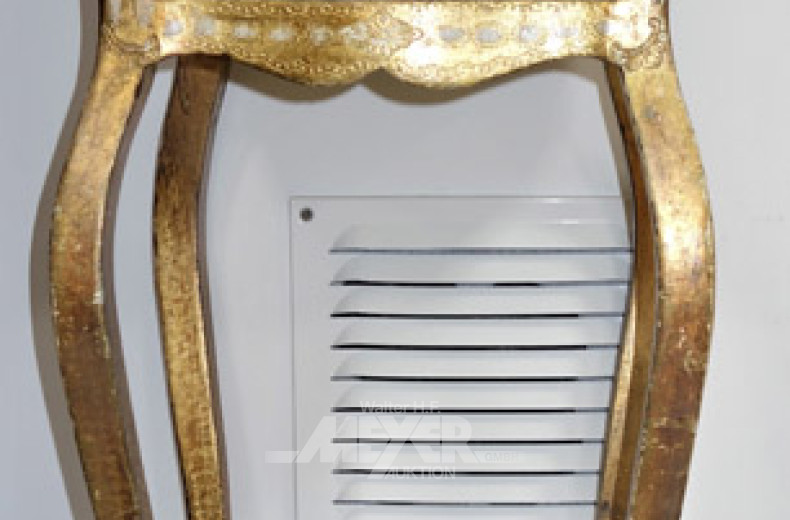 kl. Telefon-Kommode, goldfarben,