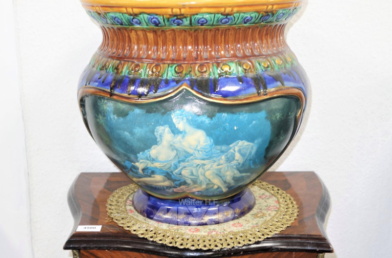 Blumenübertopf, Keramik,