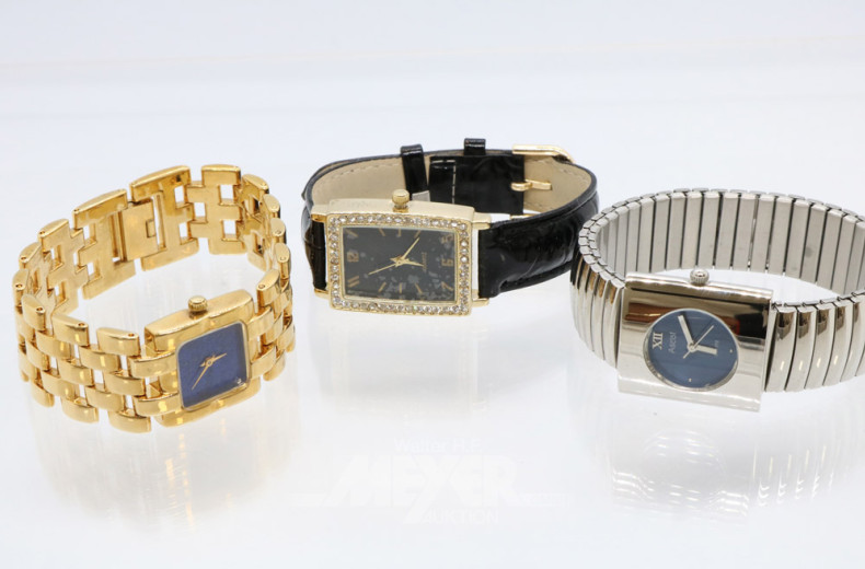 Uhrenbox mit 6 Damen-Armbanduhren