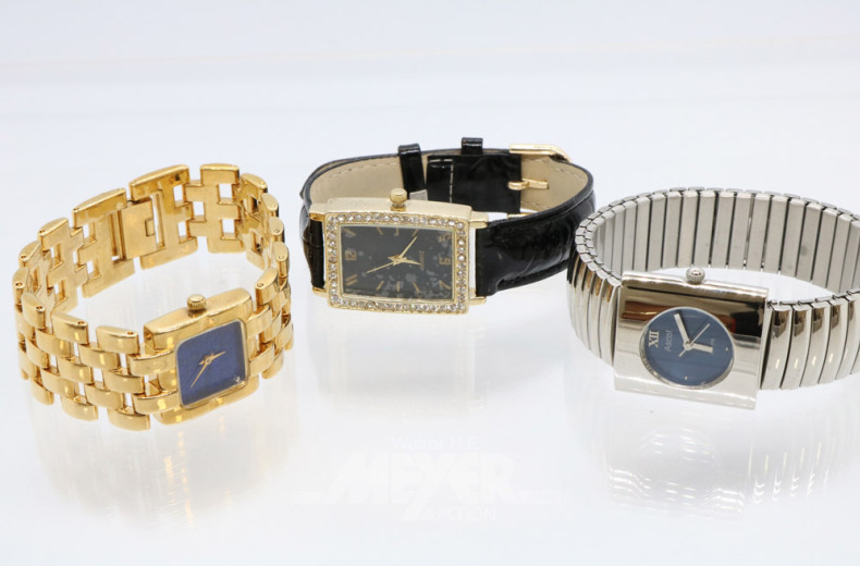 Uhrenbox mit 6 Damen-Armbanduhren