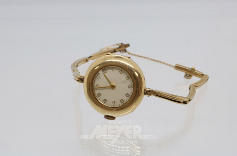Damen-Armbanduhr, 585er GG,