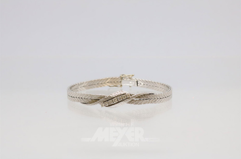 Armband 750er WG,ca. 36 g.,