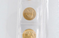 4 Goldmünzen: Deutsches Reich,