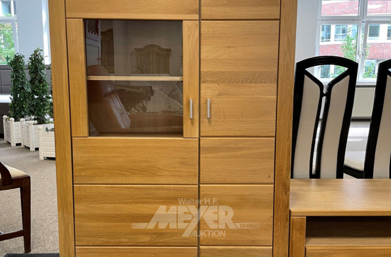 moderne Schrankwand, 3-tlg., Erle
