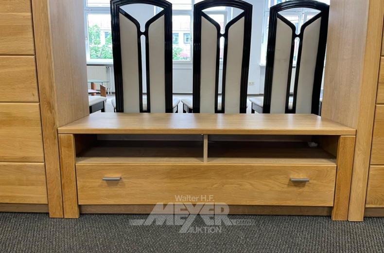 moderne Schrankwand, 3-tlg., Erle