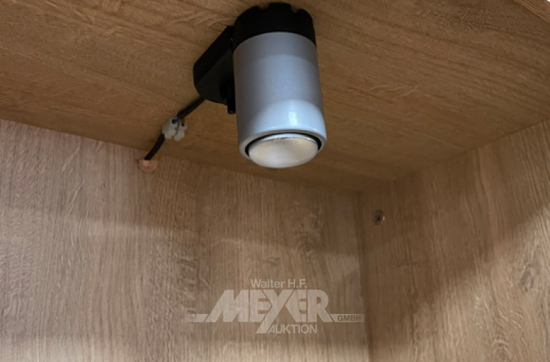 moderne Schrankwand, 3-tlg., Erle