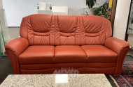 Sofa, 3-Sitzer, Kunstleder rostbraun