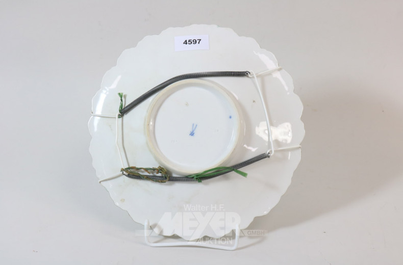 Prunkteller MEISSEN mit Goldrand