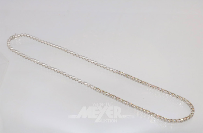 Collier, 750er WG, besetzt mi ca. 55 kl.