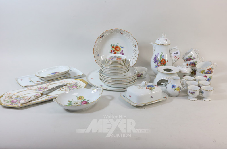 Posten versch. Porzellanteile u.a.