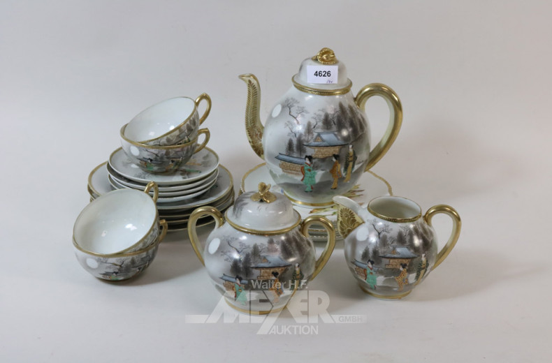 asiatisches Porzellan-Teeservice,