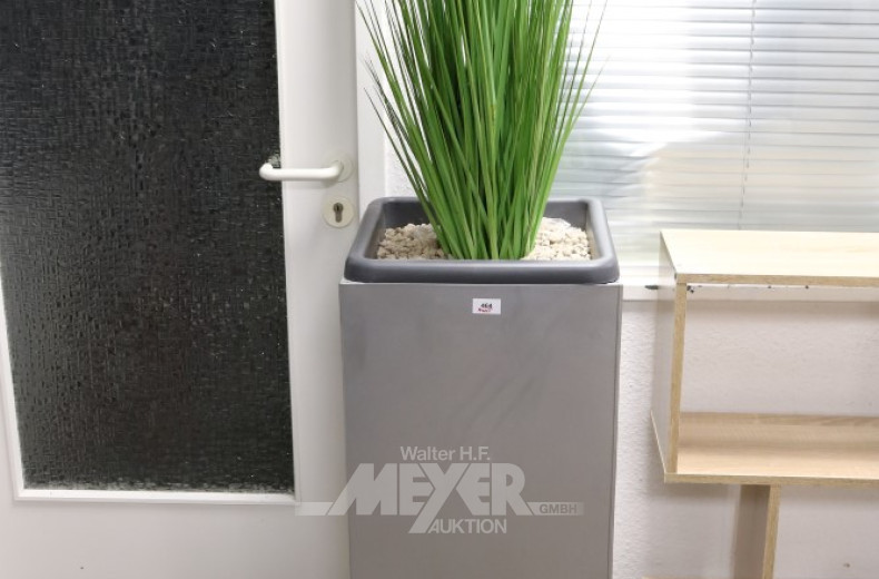 Pflanzenkübel, Aluminiumoptik