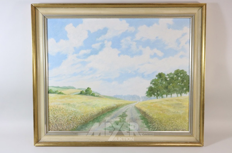 Gemälde ''Feldweg im Korn''