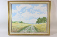 Gemälde ''Feldweg im Korn''