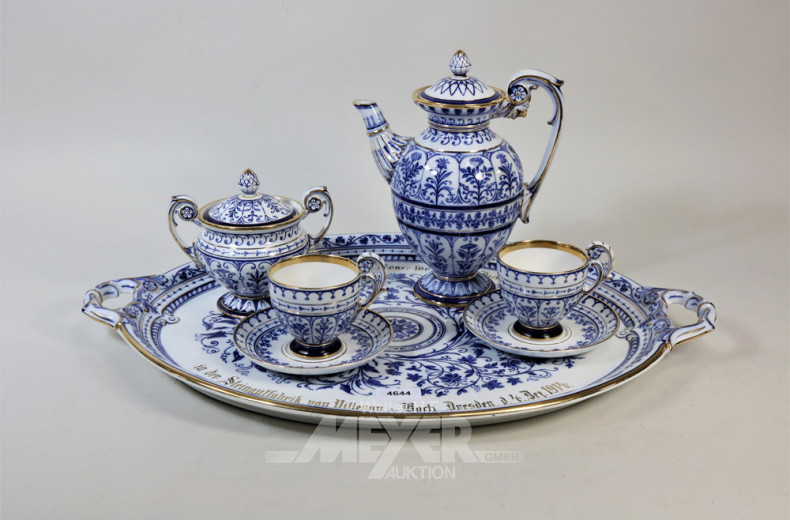 Porzellan Kaffeeservice V&B, für 2