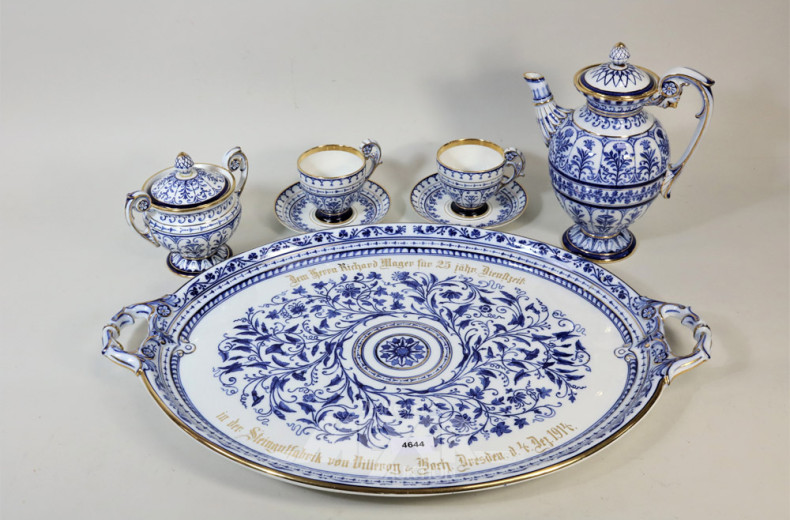 Porzellan Kaffeeservice V&B, für 2