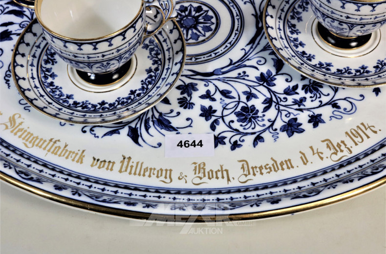 Porzellan Kaffeeservice V&B, für 2