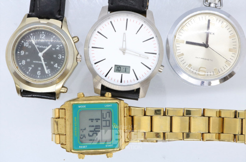 Posten Uhren und 1 Feuerzeug ''SATURN-I,